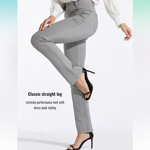 NWT Willit Yoga Dress Slacks Straight Leg 4 Pockets Belt Loops, Size XXL Petite - Picture 4 of 12